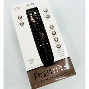 Pro24.r Plus Remote and Charging Dock New! Color Touchscreen Home Entertainment